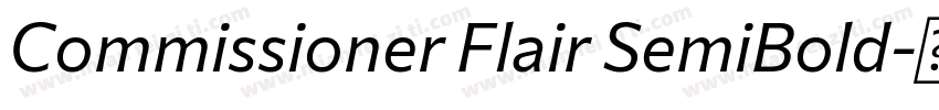 Commissioner Flair SemiBold字体转换